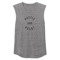 HUSTLE & HEART Unisex Muscle Tee