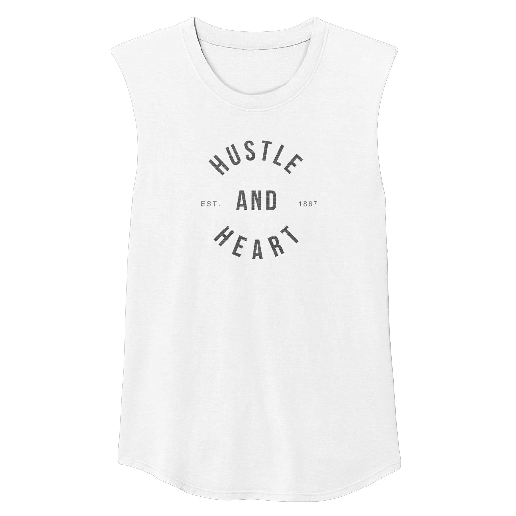 HUSTLE & HEART Unisex Muscle Tee